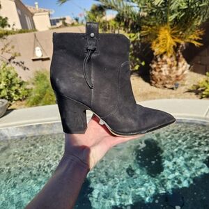 Sam Edelman Black Leather Ankle Boots